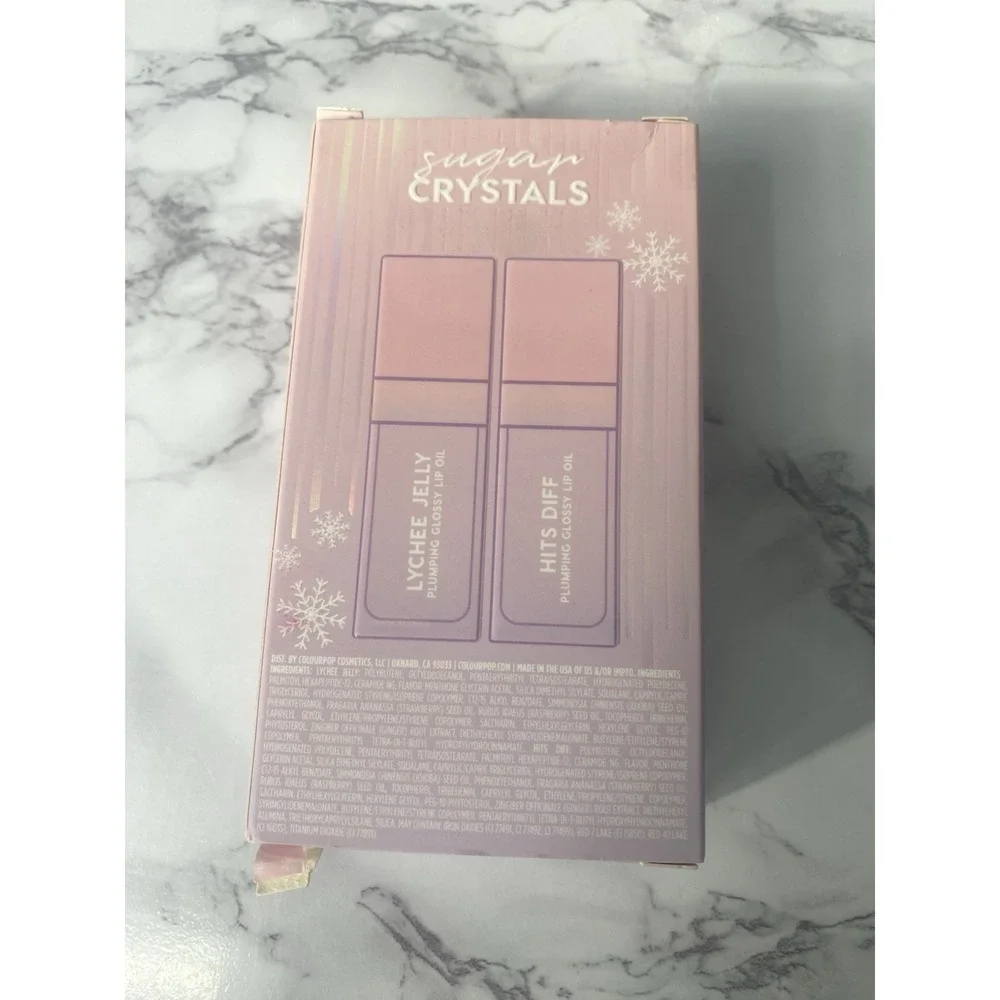 ColourPop Sugar Crystals So‎ Juicy Plumping Glossy Lip Oil Duo New in Box
